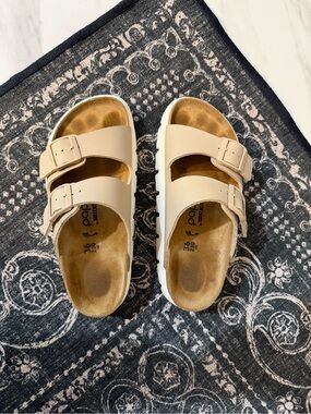 Birkenstock Double-Buckle Slide Platform Sandals